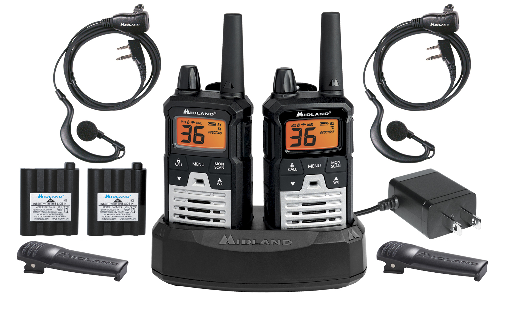 Midland T290VP4 2 -Way FRS/GMRS Radios, 40 - Mile 22 +14 CH, 121
