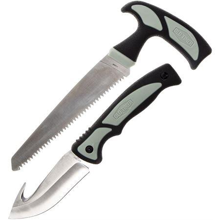 OLD TIMER KNIFE HUNTER KIT W/ SAW/GUT HOOK KNIFE & SHEATH