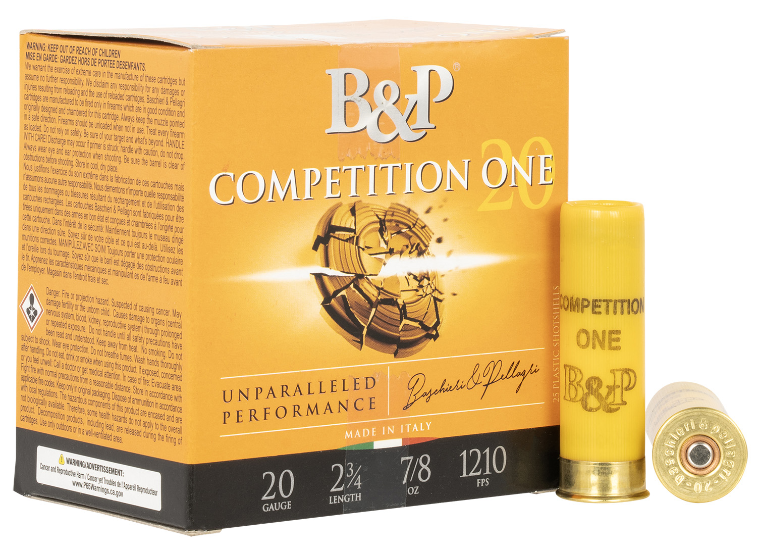 B&P 20B78CP8 Competition ONE (Lead) 20 Gauge 2.75