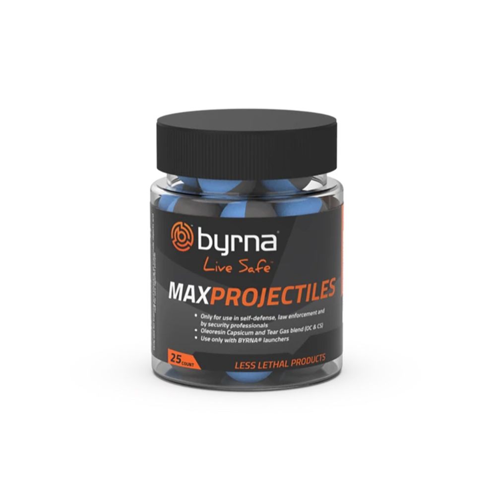 BYRNA MAX PROJECTILES 25 COUNT TUB .68 CAL