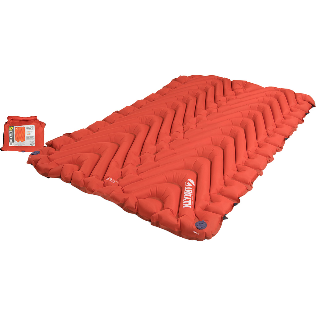 Klymit Insulated Double V Sleeping Pad  <br>  Orange