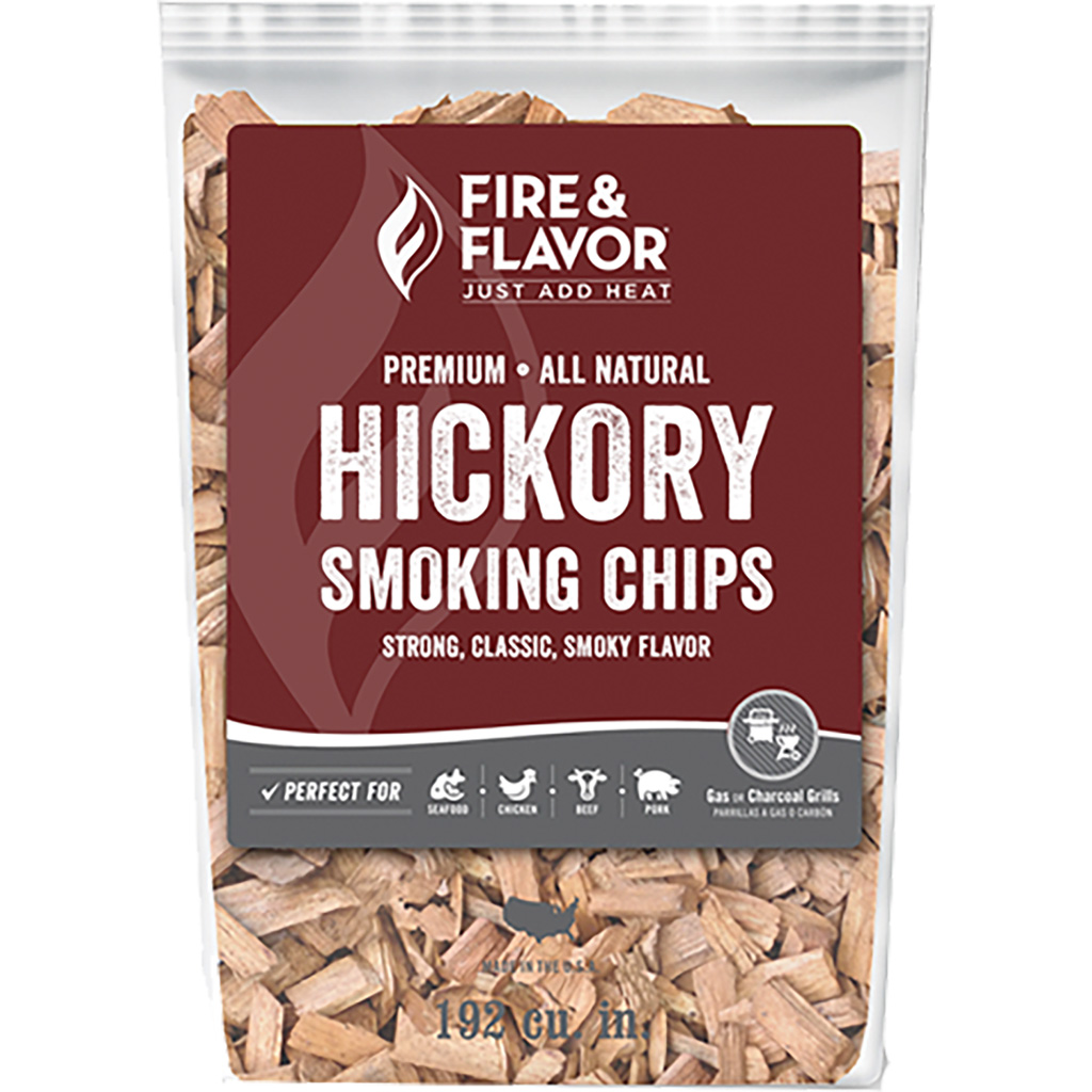 Fire and Flavor Wood Chips  <br>  Hickory 2 lbs.