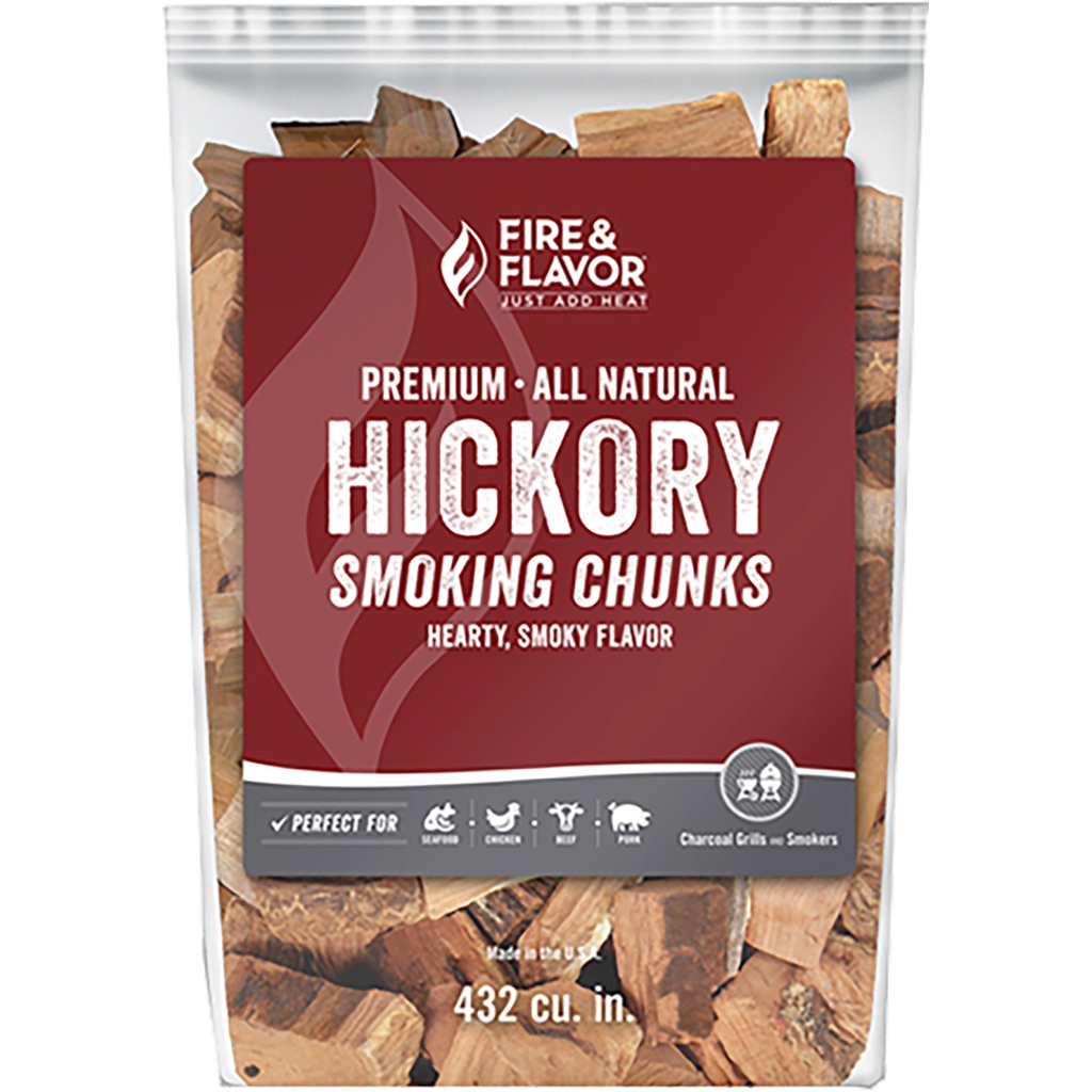 Fire and Flavor Wood Chunks  <br>  Hickory 4 lbs.