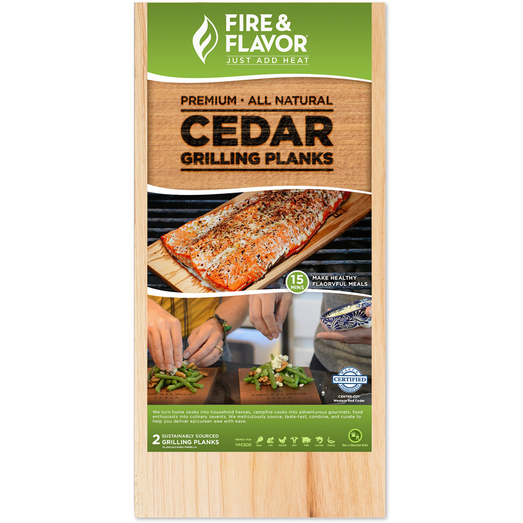 Fire and Flavor Cedar Grilling Plank  <br>  11 in.