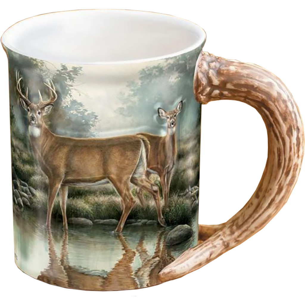 Wild Wings Sculpted Mug  <br>  Tranquil Waters Whitetail Deer