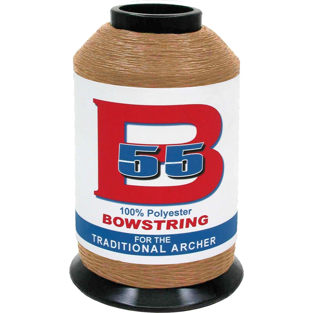 BCY B55 Bowstring Material  <br>  Medium Brown/Tan 1/4 lb.