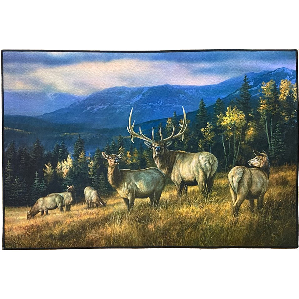 Custom Printed Rug  <br>  Autumn Gold Elk