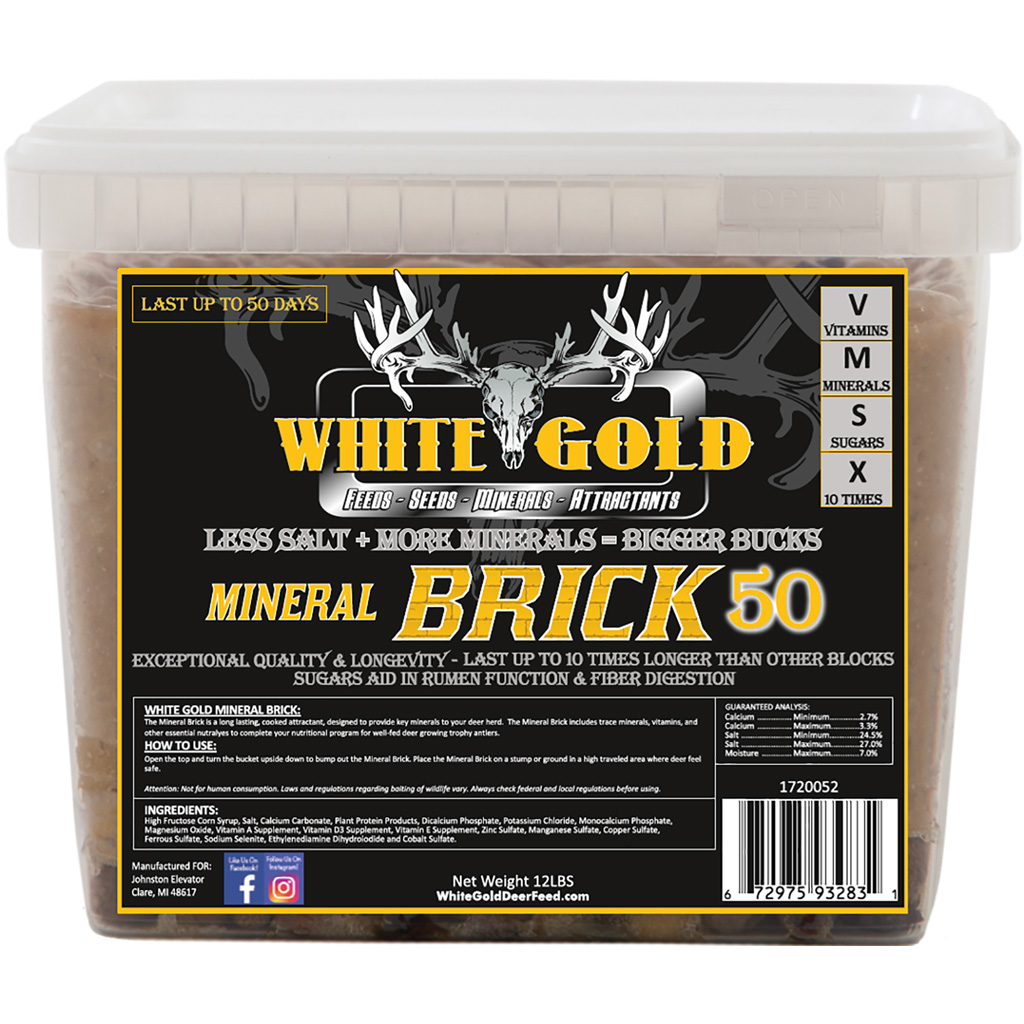 White Gold Mineral Brick 50  <br>  12 lbs.