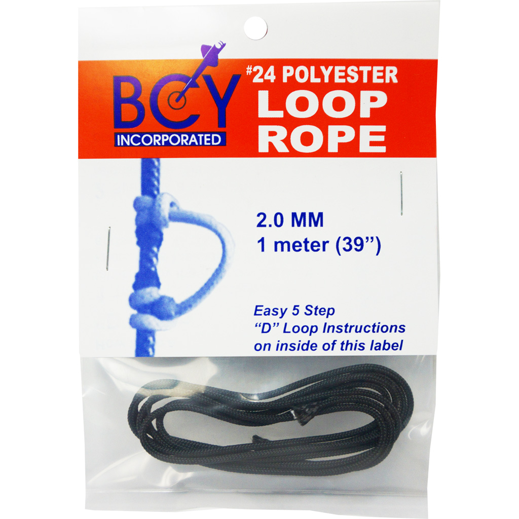 BCY 24 D-Loop Material  <br>  Black 1m