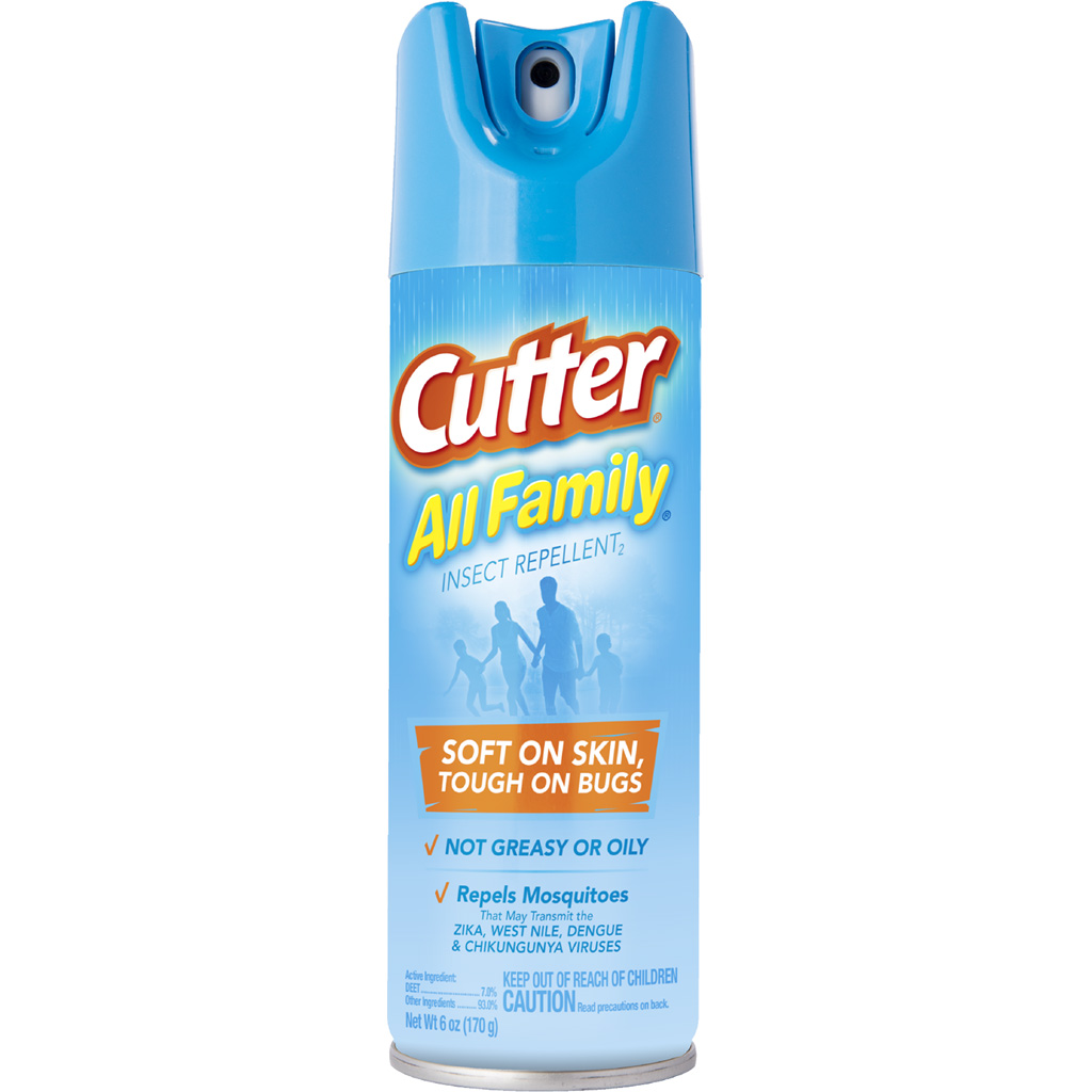 Cutter All Family Insect Repellent  <br>  Aerosol 7% DEET 6 oz.