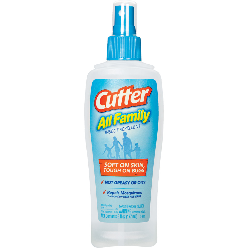 Cutter HG-51070 All Family Insect Repellent 6oz Pump Spray, 7% DEET