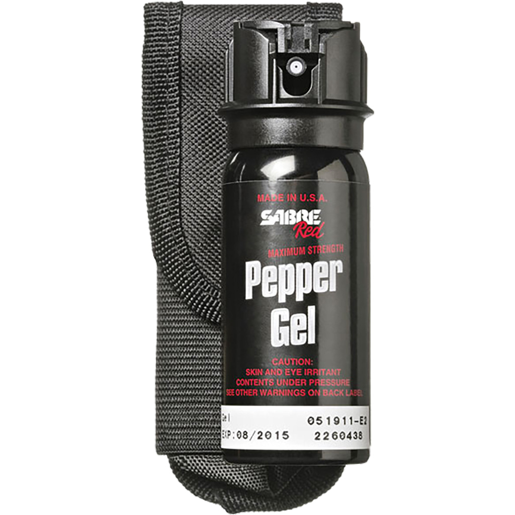 Sabre Tactical Pepper Gel  <br>  With Flip Top and Belt Clip