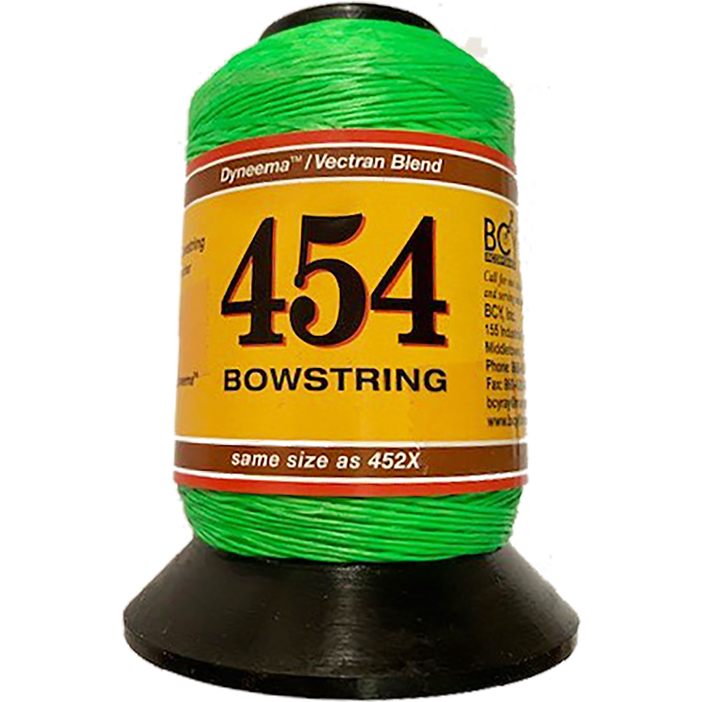 BCY 454 Bowstring Material  <br>  Neon Green 1/8 lb.
