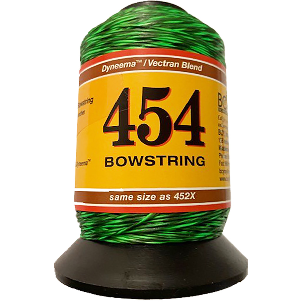BCY 454 Bowstring Material  <br>  Neon Green/Black 1/8