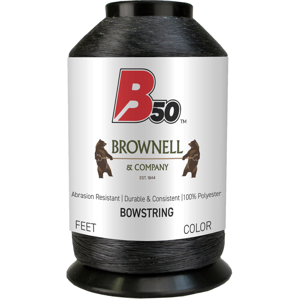 Brownell B50 Bowstring Material  <br>  Black 1 lb.