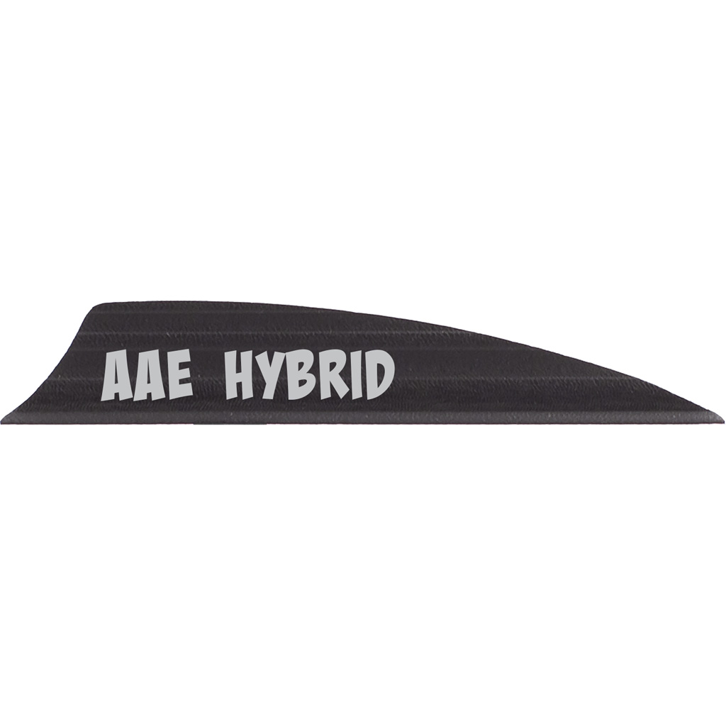 AAE Hybrid 2.0 Vanes  <br>  Black 1.95 in. Shield Cut 100 pk.