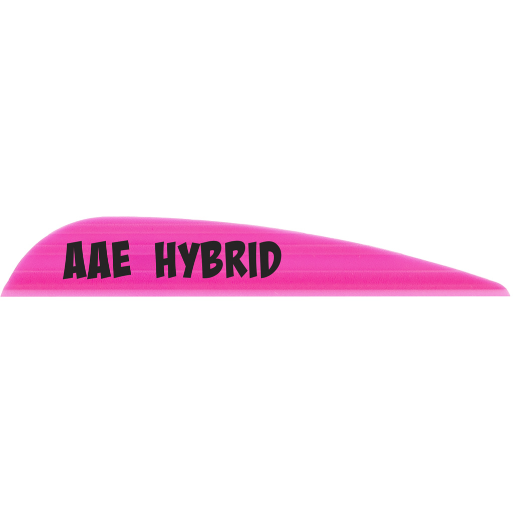 AAE Hybrid 23 Vanes  <br>  Hot Pink 2.3 in. 100 pk.