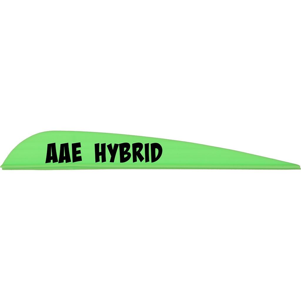 AAE Hybrid 40 Vanes  <br>  Bright Green 3.8 in. 100 pk.