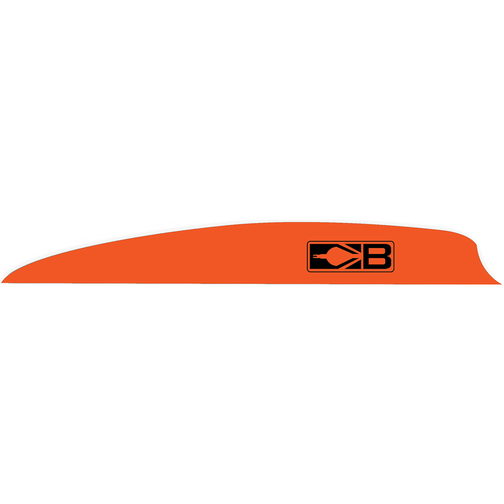 Bohning Zen Vanes  <br>  Neon Orange 4 in. 100 pk.