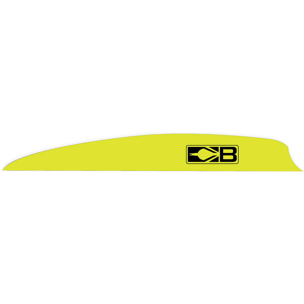 Bohning Zen Vanes  <br>  Neon Yellow 4 in. 100 pk.