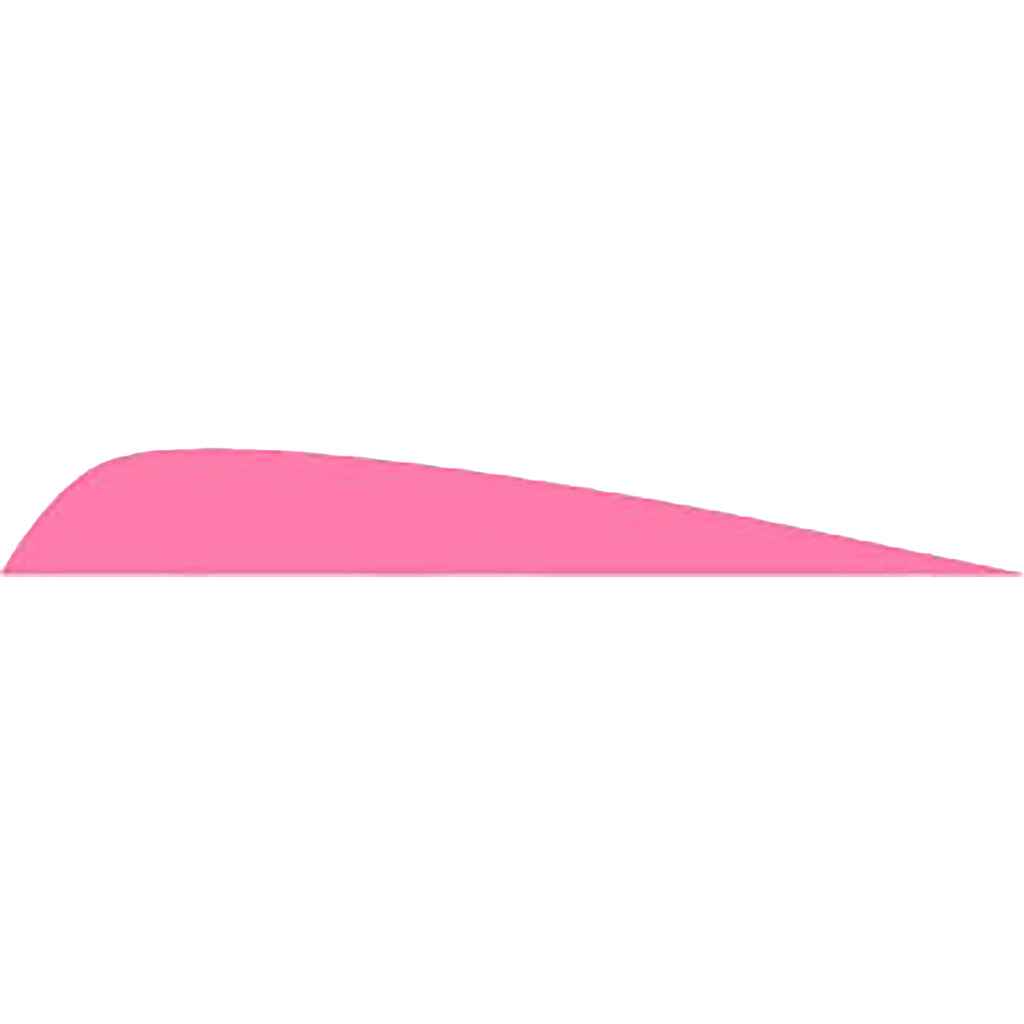Gateway Parabolic Feathers  <br>  Pink 4 in. RW 100 pk.