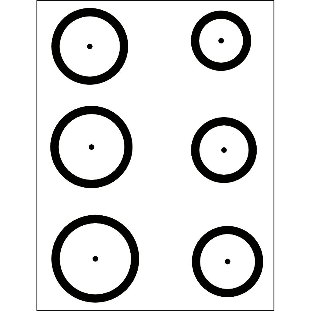 Gunstar Magnum Target Reticle Set  <br>  Black