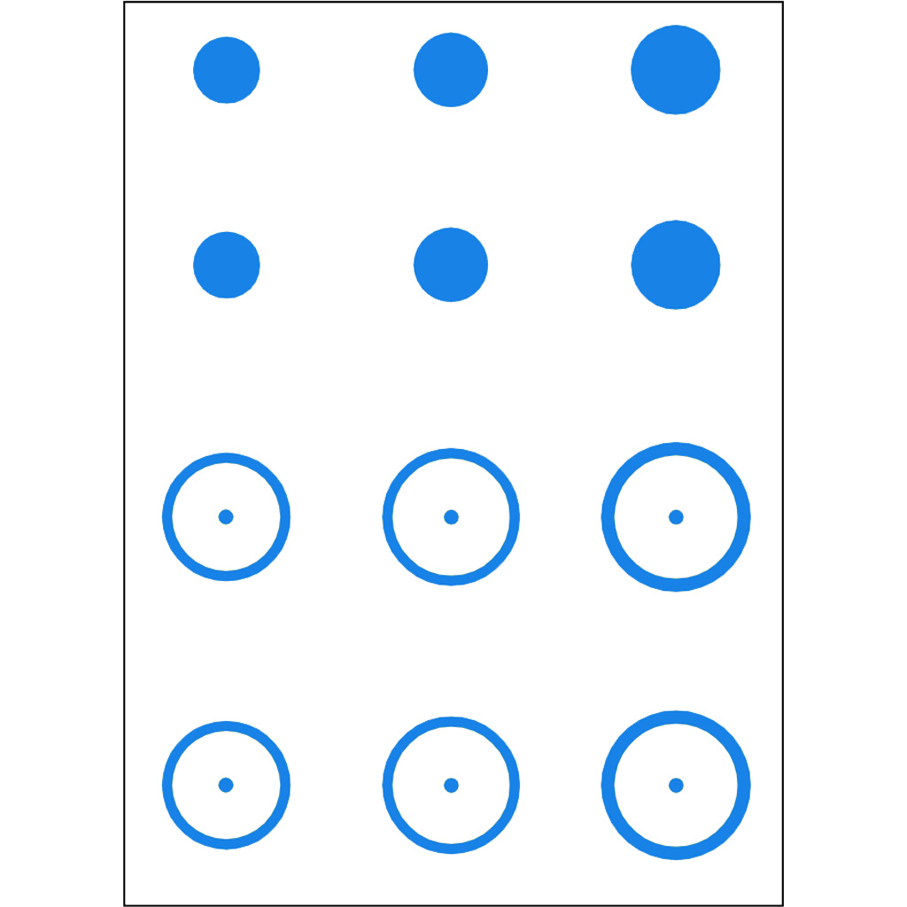 Gunstar Pro Series Mongo Reticle Set  <br>  Blue