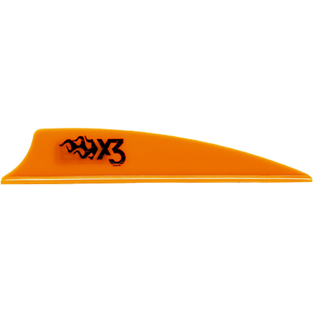 Bohning X3 Vanes  <br>  Neon Orange 2.25 in. 100 pk.