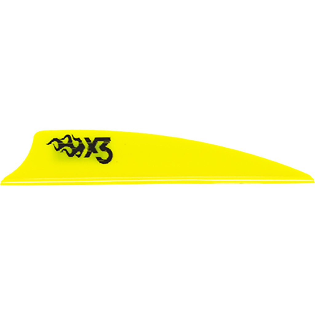 Bohning X3 Vanes  <br>  Neon Yellow 2.25 in. 100 pk.