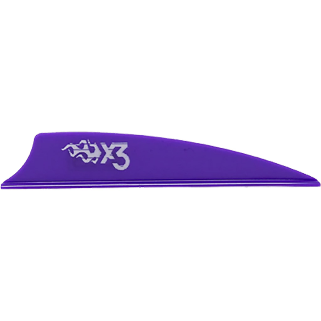 Bohning X3 Vanes  <br>  Purple 2.25 in. 100 pk.