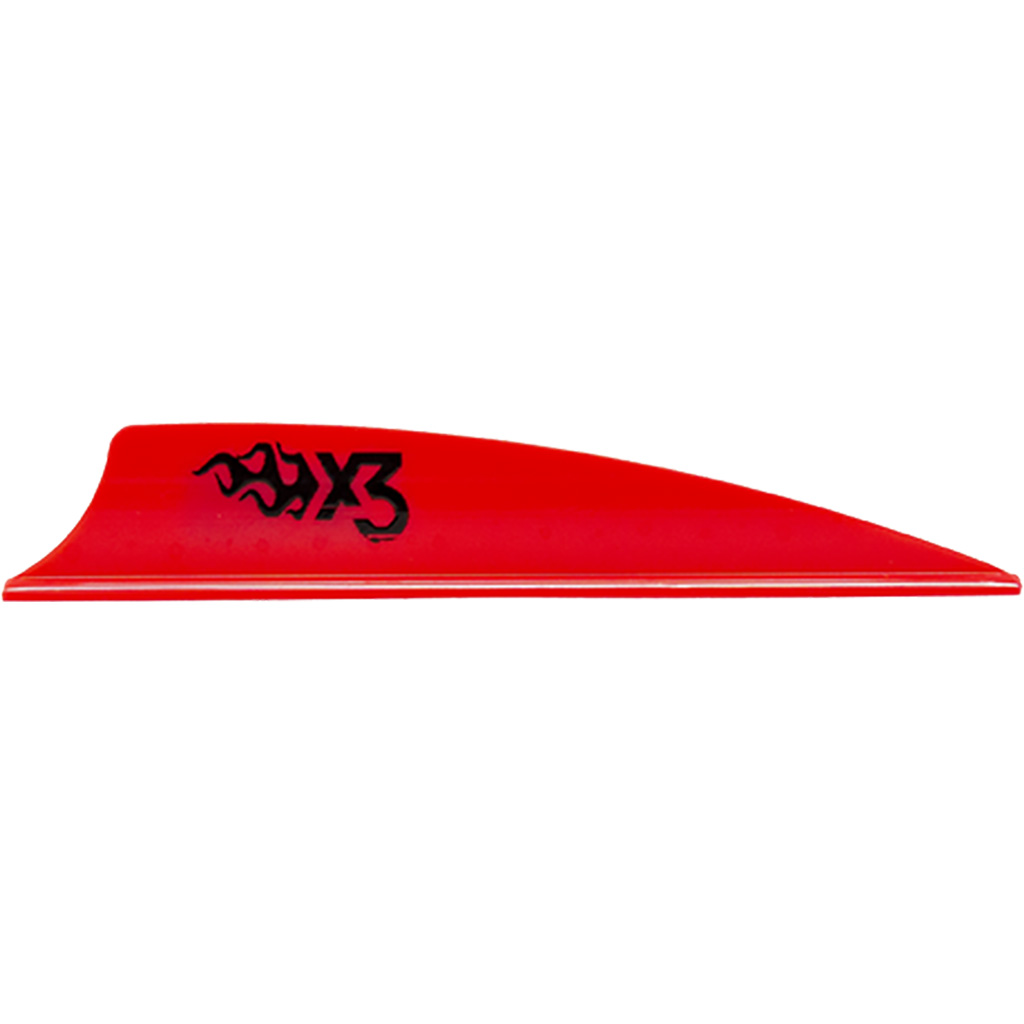 Bohning X3 Vanes  <br>  Red 2.25 in. 100 pk.