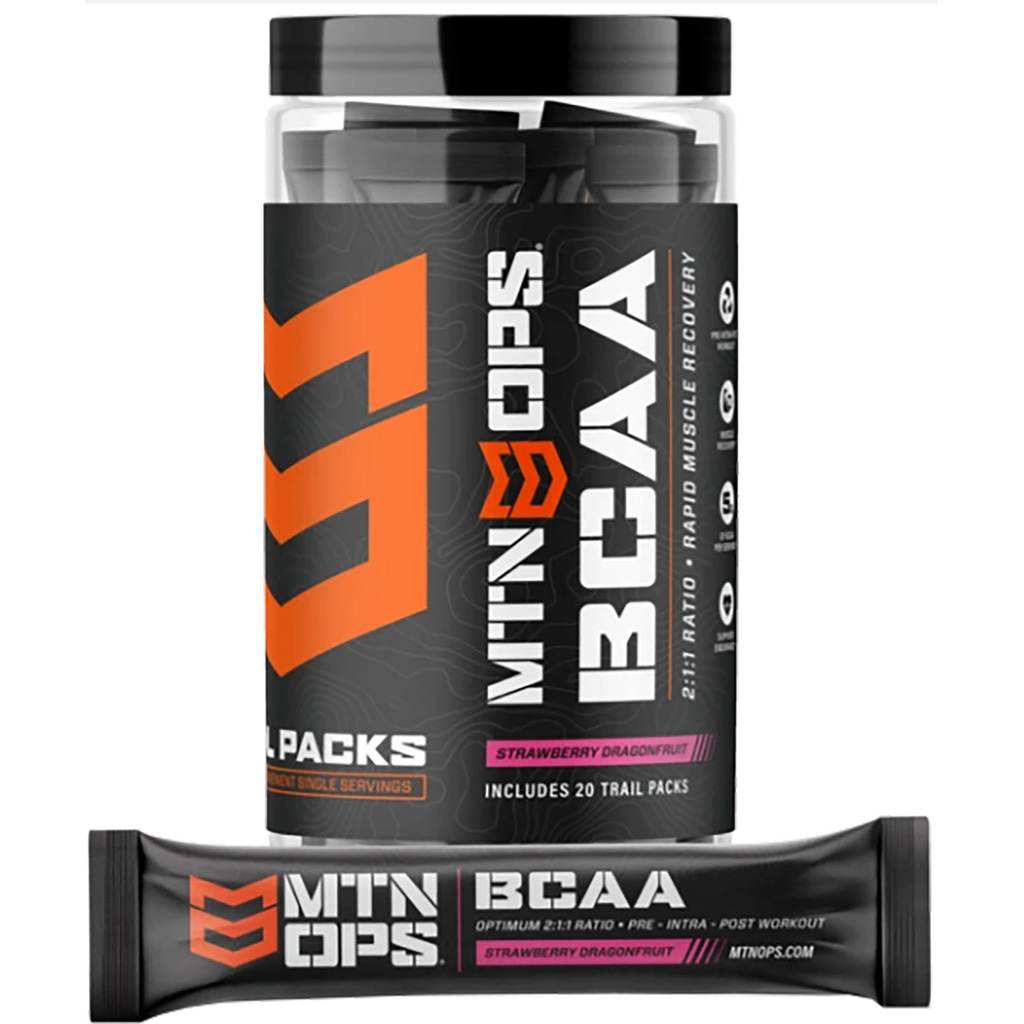 MTN OPS BCAA 2:1:1  <br>  Strawberry Dragonfruit Trail Pack 20 ct.