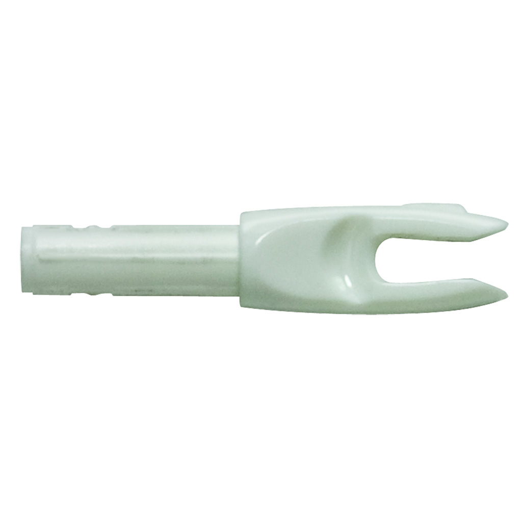 Easton 4mm G Nocks  <br>  White Large Groove 12 pk.