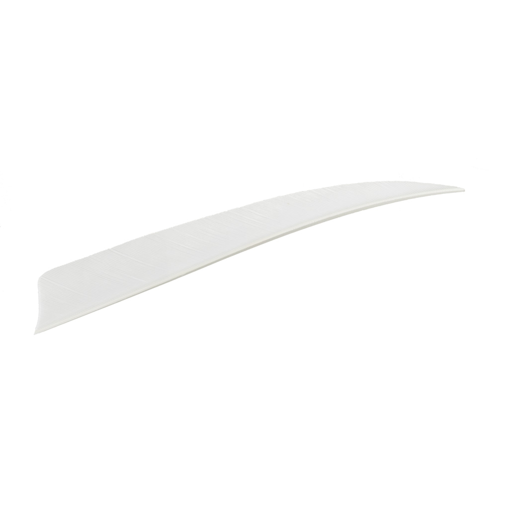 Trueflight Shield Cut Feathers  <br>  White 5 in. LW 100 pk.