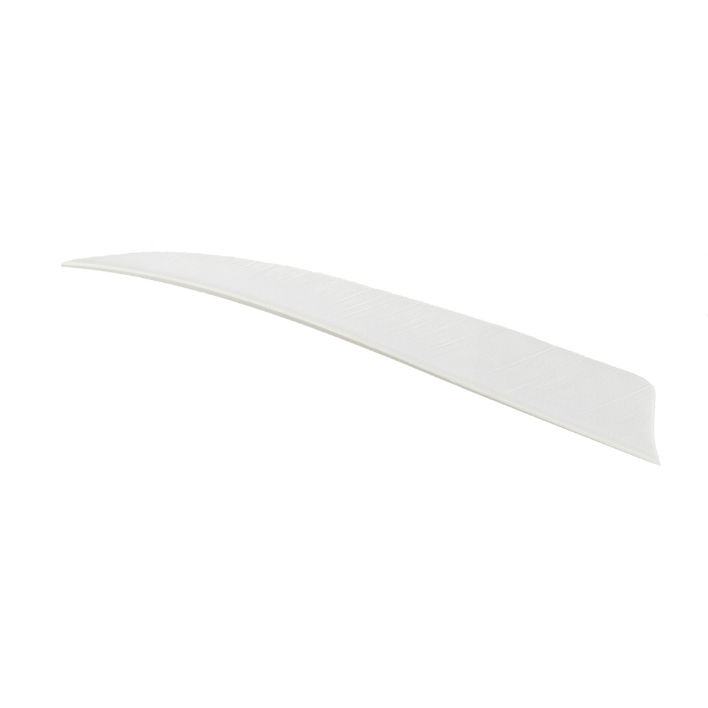 Trueflight Shield Cut Feathers  <br>  White 4 in. RW 100 pk.