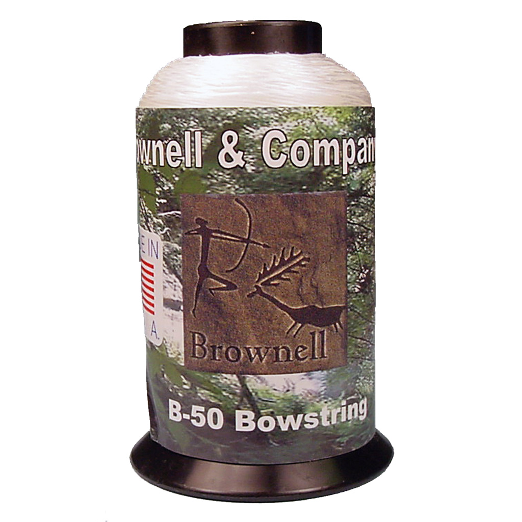 Brownell B50 String Material  <br>  White 1/4 lb.