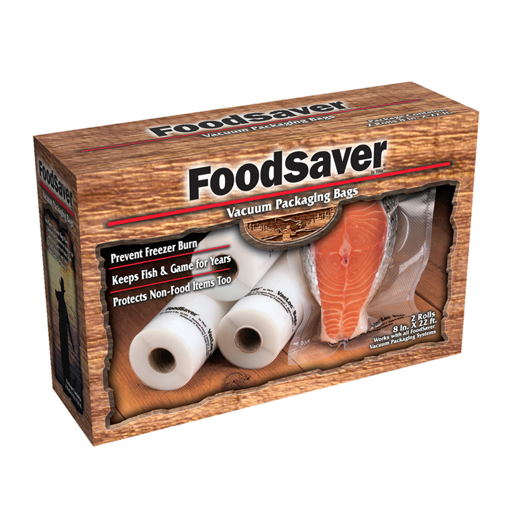 FoodSaver GameSaver Bag Rolls  <br>  8 in. x 20 ft. 2 pk.