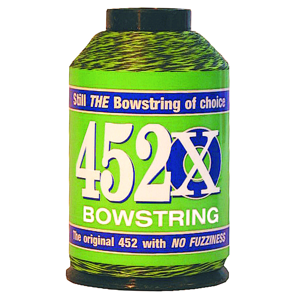 BCY 452X Bowstring Material  <br>  Green/Black 1/4 lb.