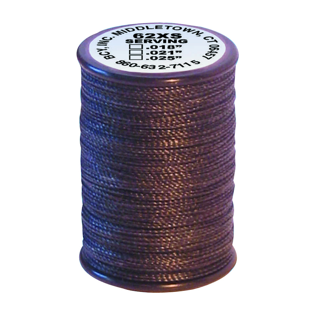 BCY 62XS Braided Center Serving  <br>  Black .018 100 yds.