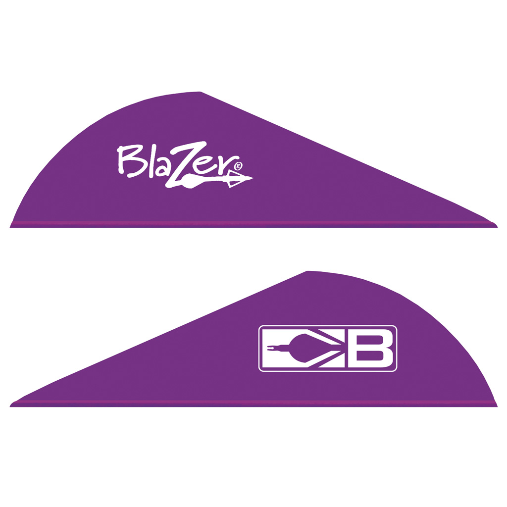 Bohning Blazer Vanes  <br>  Purple 100 pk.
