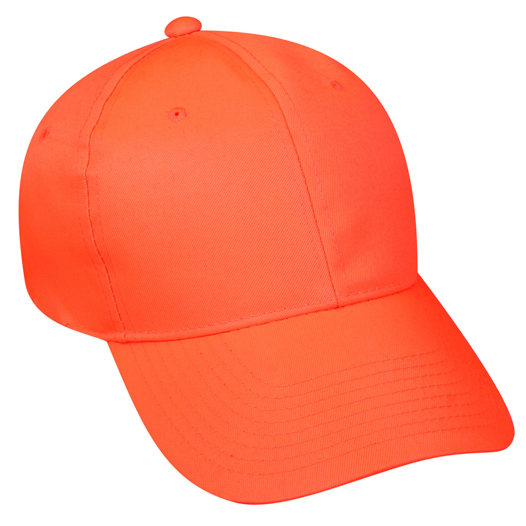 Outdoor Cap 6 Panel Mid Profile Hat  <br>  Blaze Orange