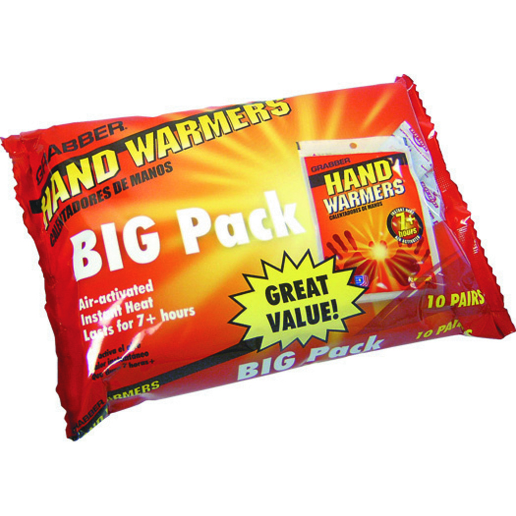Grabber HWPP10 Big Pack Hand Warmers 10 Pack of Small 7Hrs