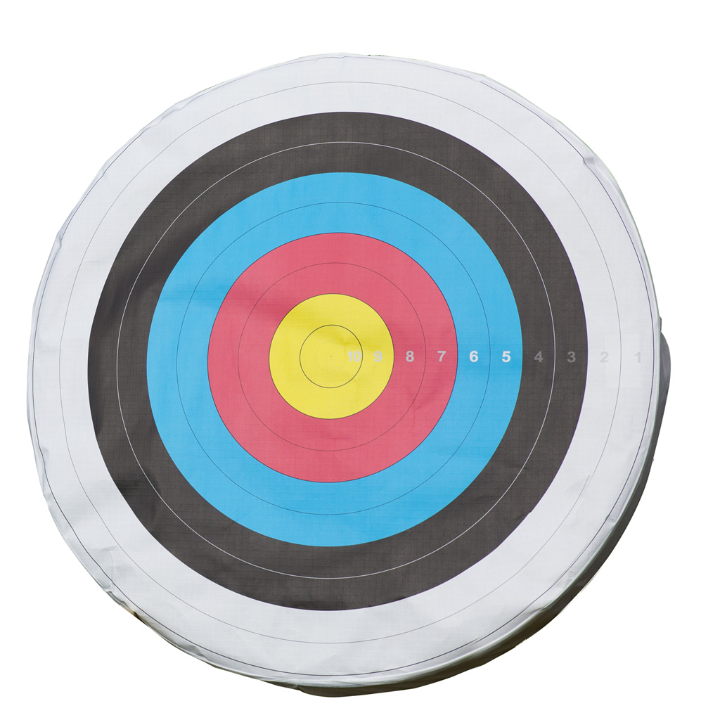 Saunders Toughenized Skirted Target Face  <br>  Four Color 122 cm.