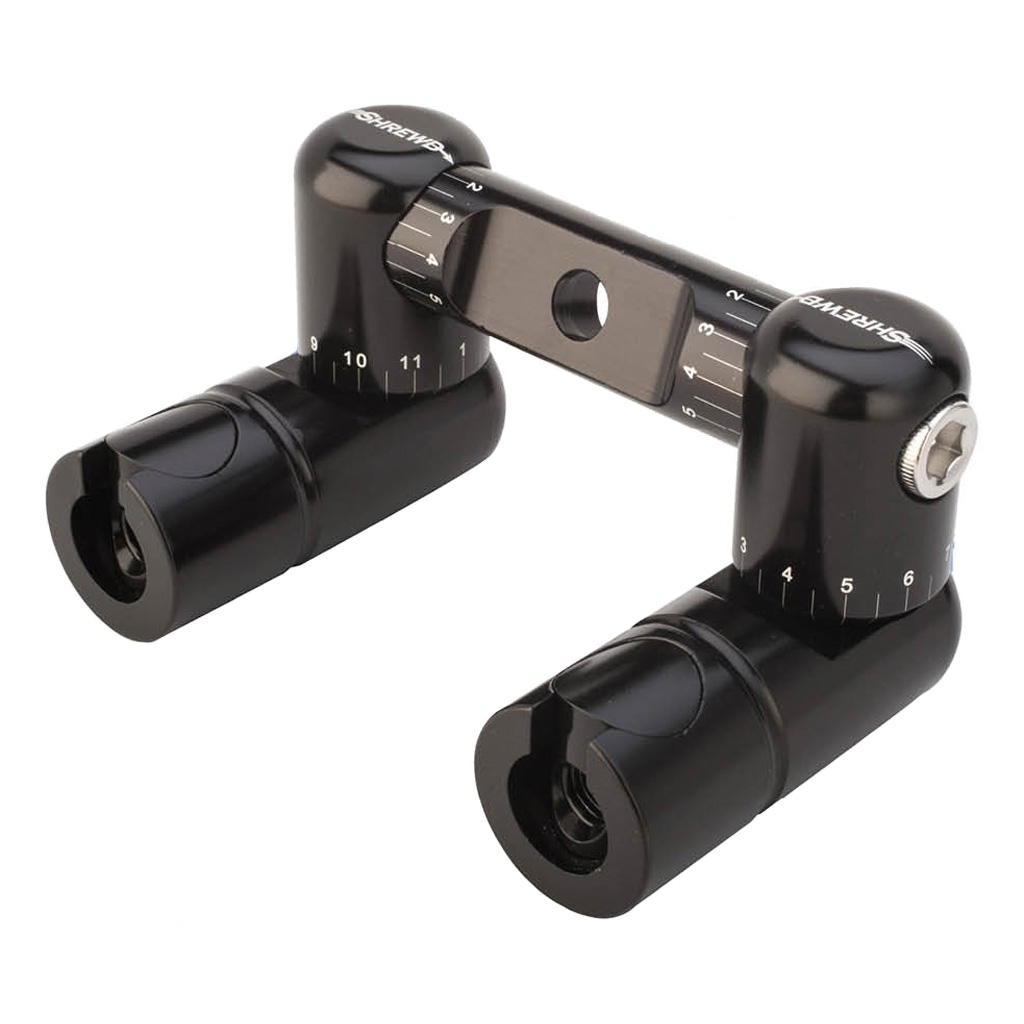 Shrewd Double Adjustable V-Bar  <br>  Gloss Black
