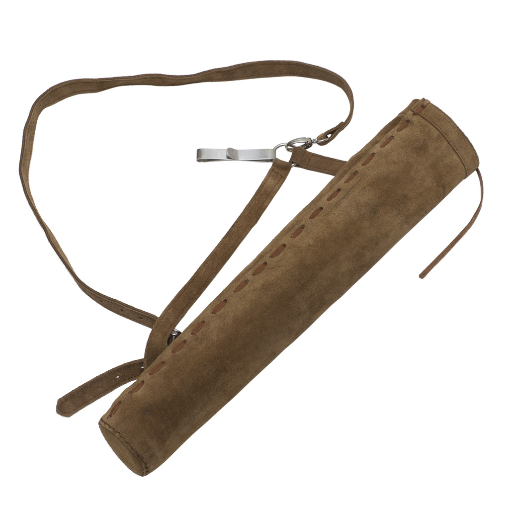 October Mountain Traditional Suede Hip/Back Quiver  <br>  RH/LH