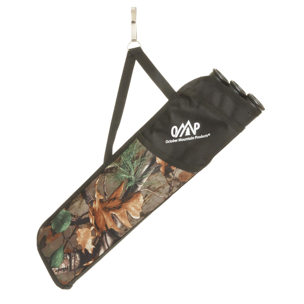October Mountain Hip Quiver 3-Tube  <br>  Camo RH/LH