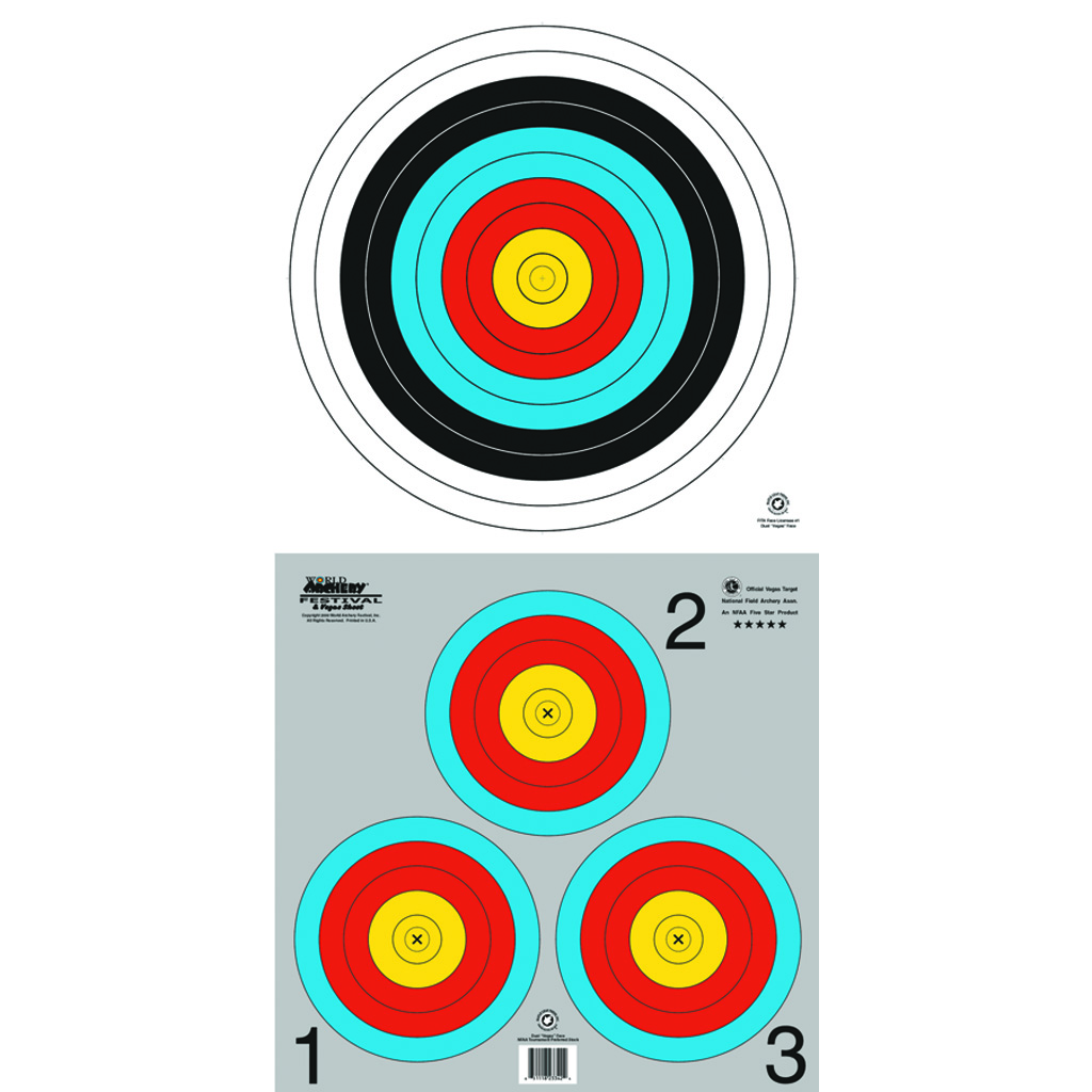 Maple Leaf Target Face  <br>  Dual Vegas 100 pk.