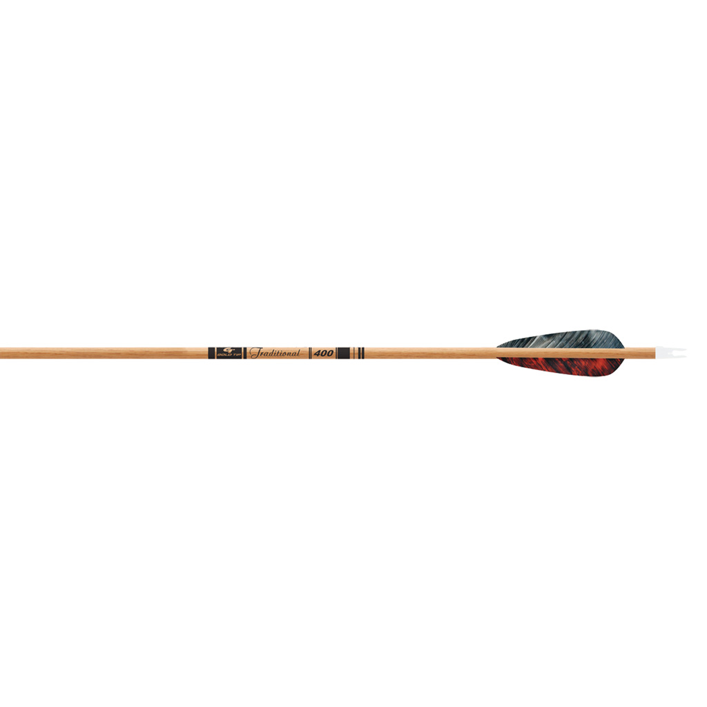 Gold Tip Traditional Arrows  <br>  500 4 in. Feathers 6 pk.