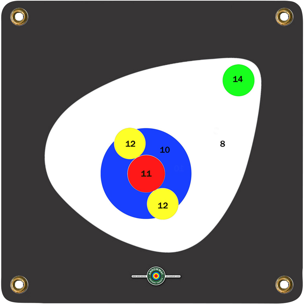 Arrowmat Foam Target Face  <br>  3D Scoring Rings 17x17 in.