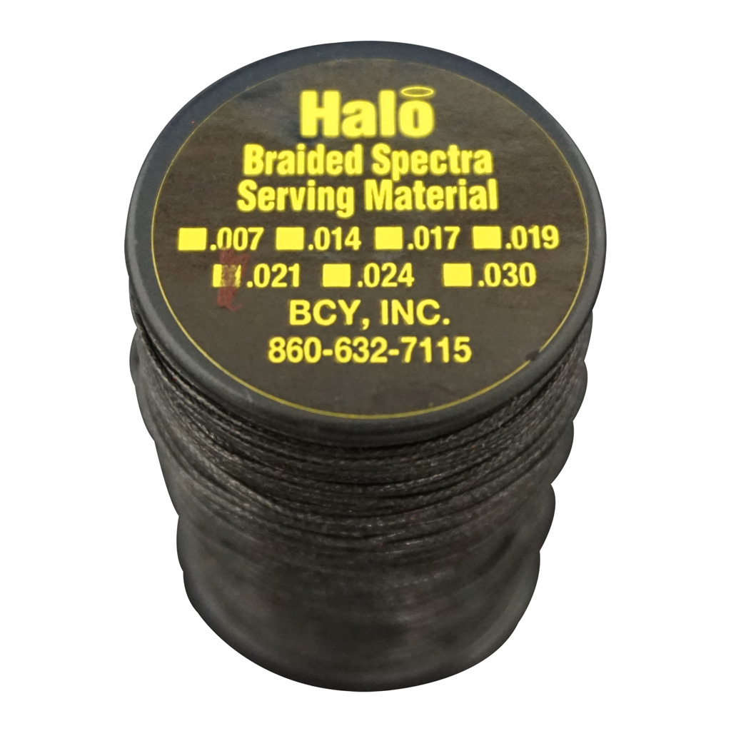 BCY Halo Serving  <br>  Black .021 75 yds.
